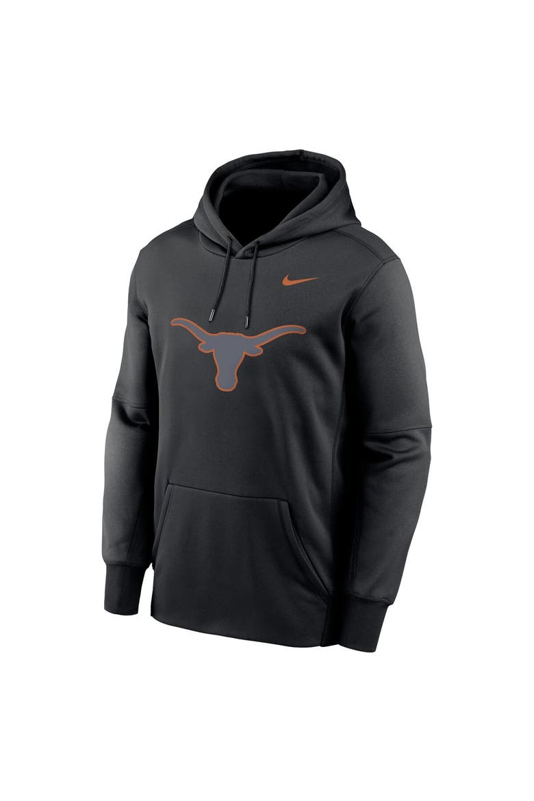 Men's Nike Black Texas Longhorns Color Pop Performance Fleece Pullover Hoodie, Alternate, color, Black