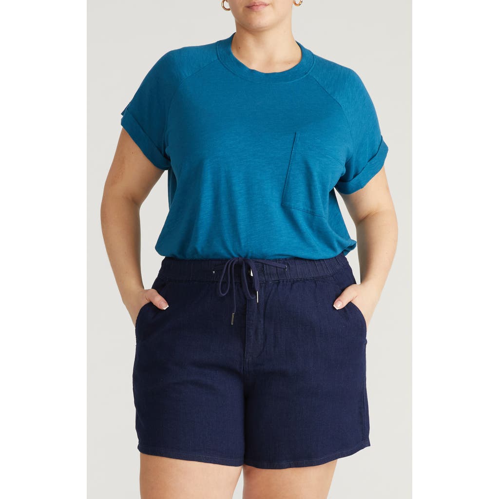 Universal Standard Light As Air Short Sleeve T-shirt In Blue