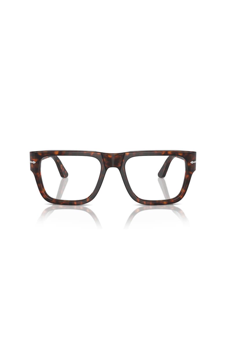 Persol 55mm Square optical glasses, Alternate, color, Tortoise