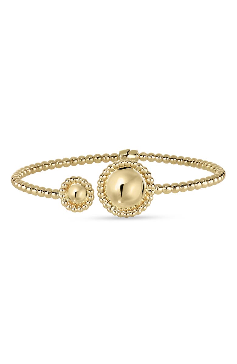 Bony Levy 14K Gold Double Disc Cuff Bracelet, Main, color,