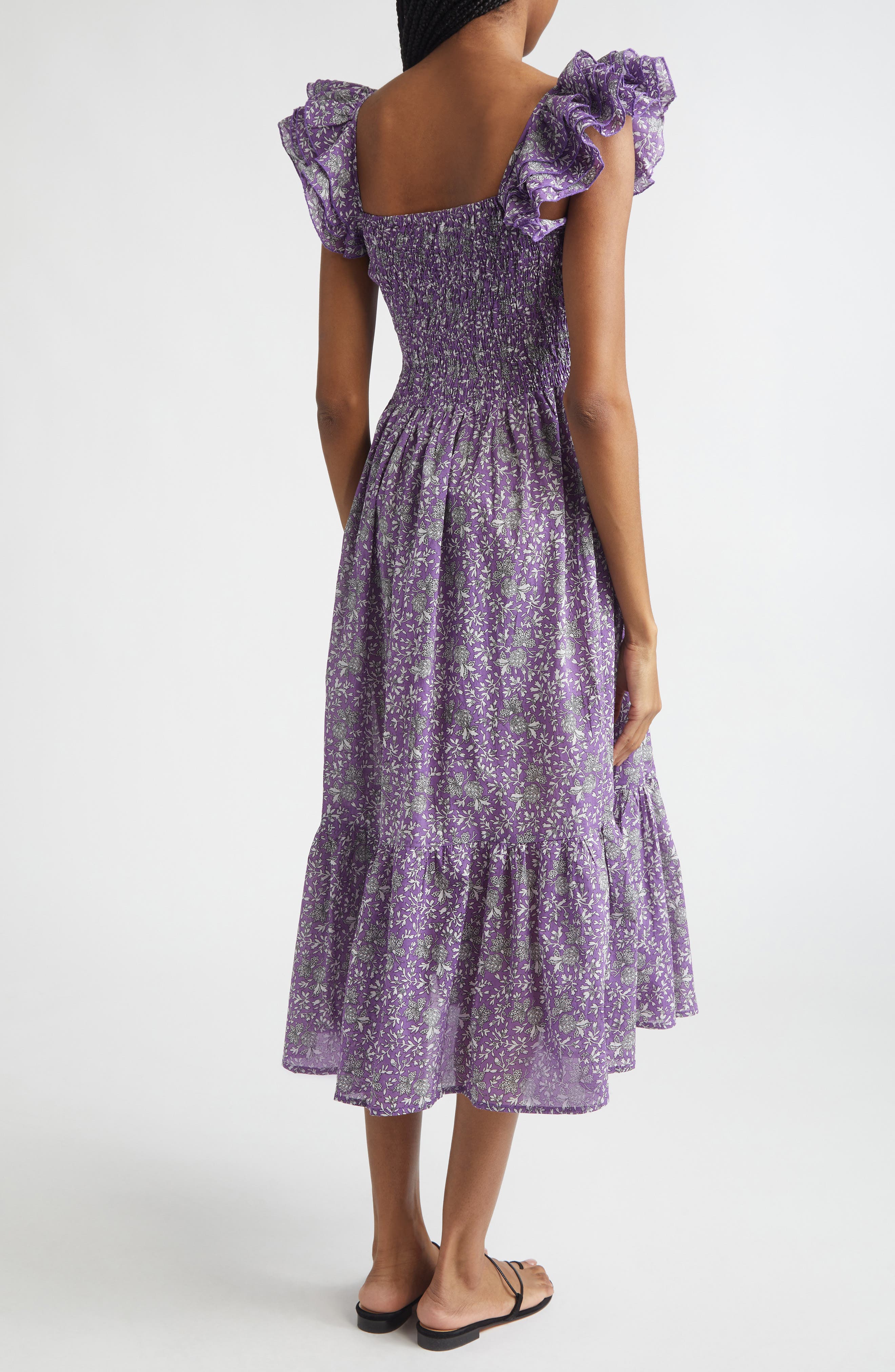 Olympia Smocked Midi Dress - image 4
