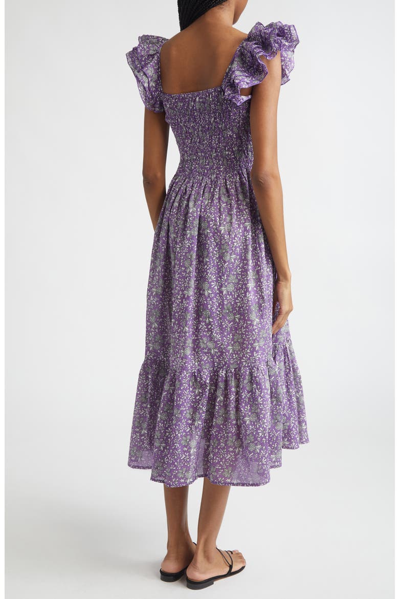 Olympia Smocked Midi Dress, Alternate, color, PROVENCE FLORAL