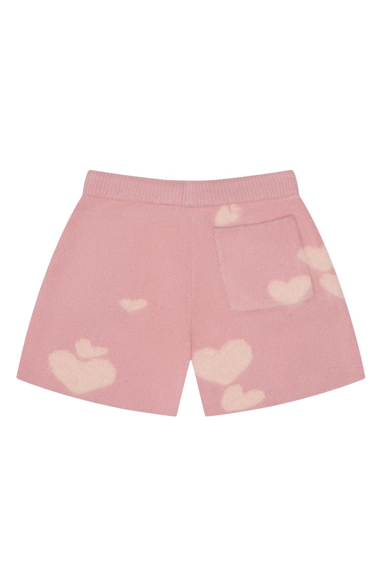 MAVRANS Heart Jacquard Sweater Shorts, Alternate, color, Pink/Brown