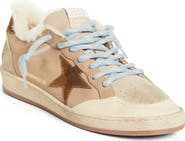 Golden Goose Ball Star Low Top Faux Shearling Lined Sneaker
