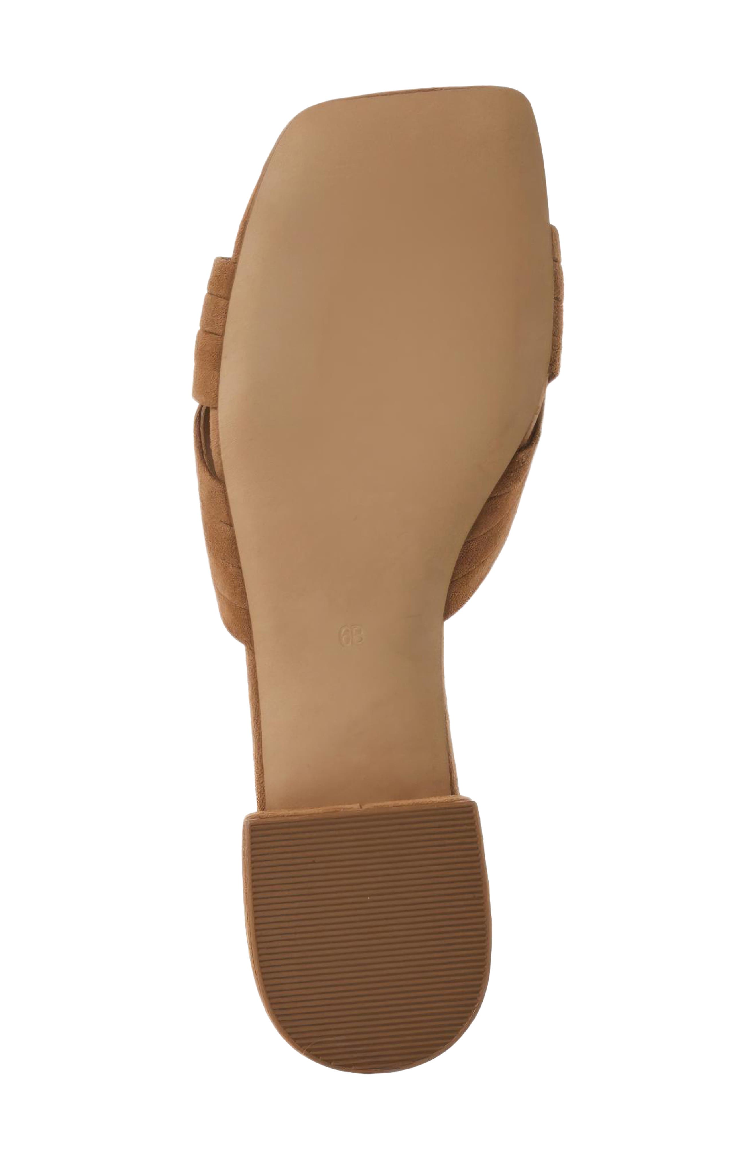 André Assous Jordan Slide Sandal, Alternate, color, Camel Suede