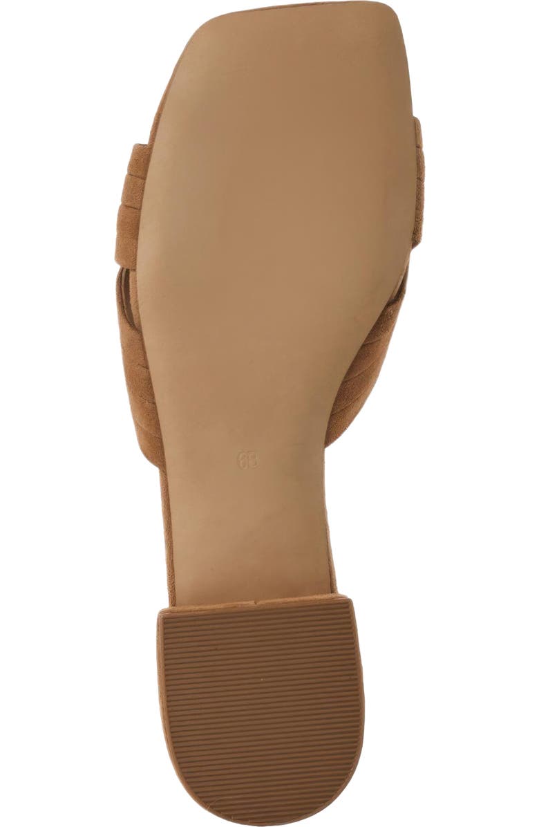 André Assous Jordan Slide Sandal, Alternate, color, Camel Suede