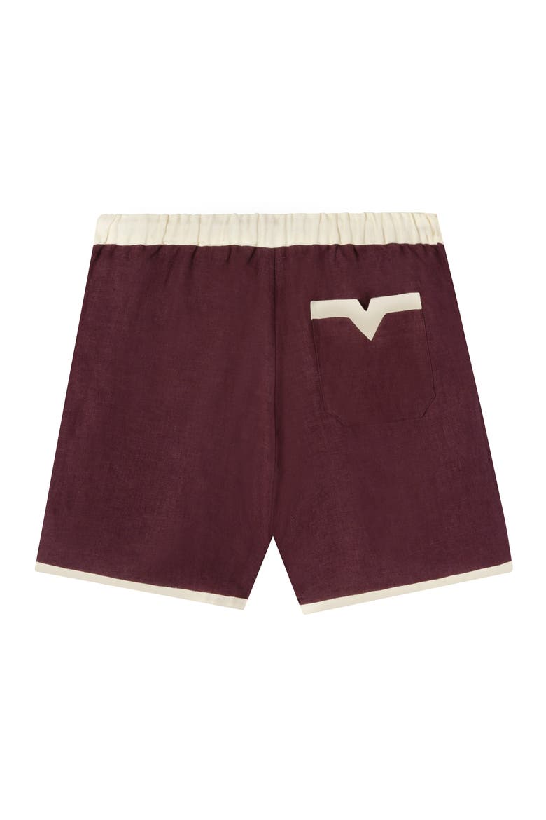 'Tombarolo' Cabana Shorts, Alternate, color, Pale White Wine
