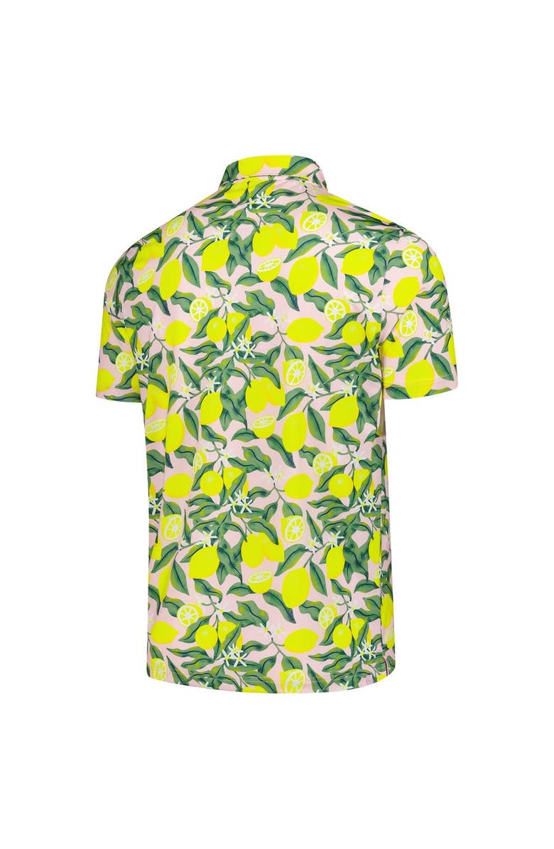 PUMA Men's Puma Pink Arnold Palmer MATTR Lemon Branch Polo, Alternate, color, Pink