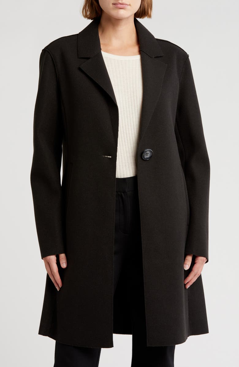 Sam Edelman Single Breasted Reefer Coat, Alternate, color,