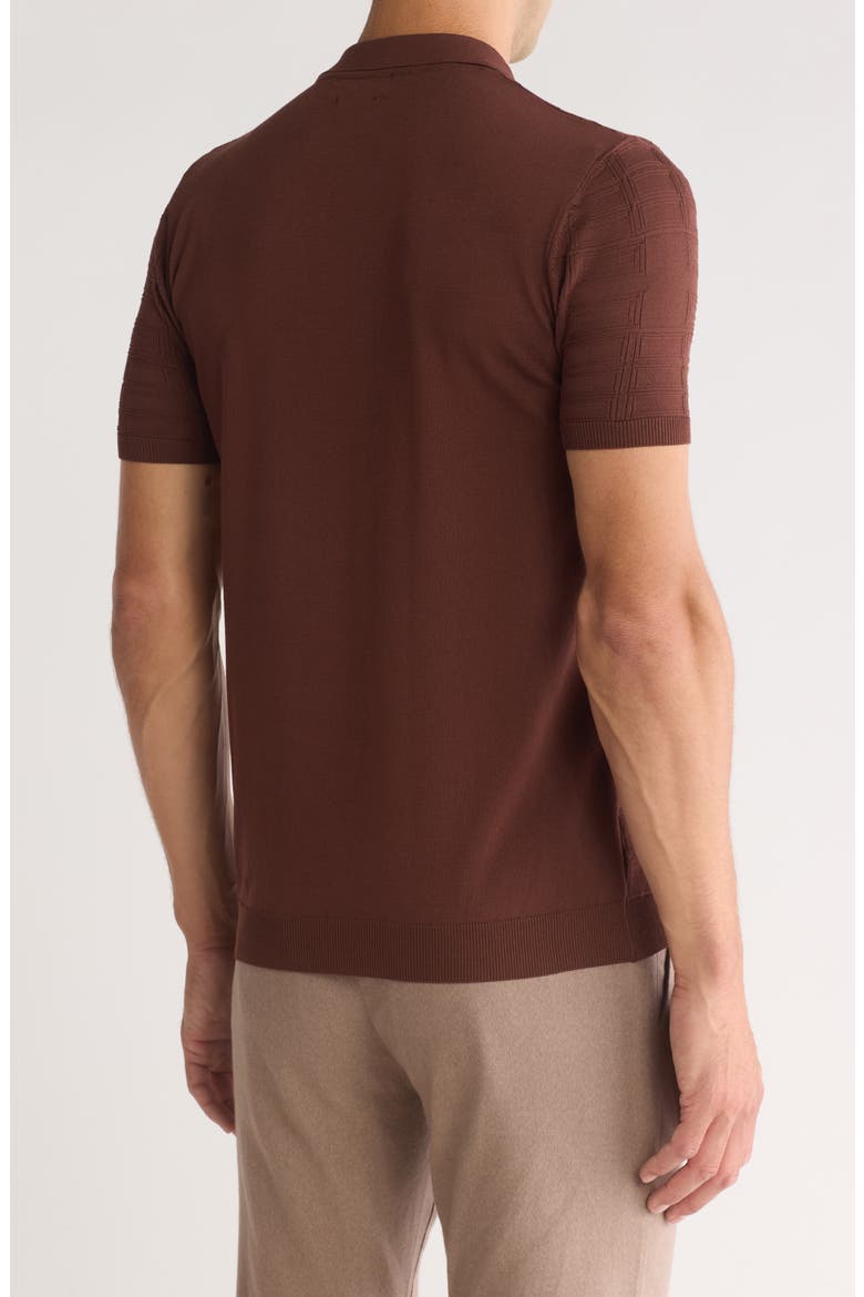 Short Sleeve Sweater, Alternate, color, BROWN
