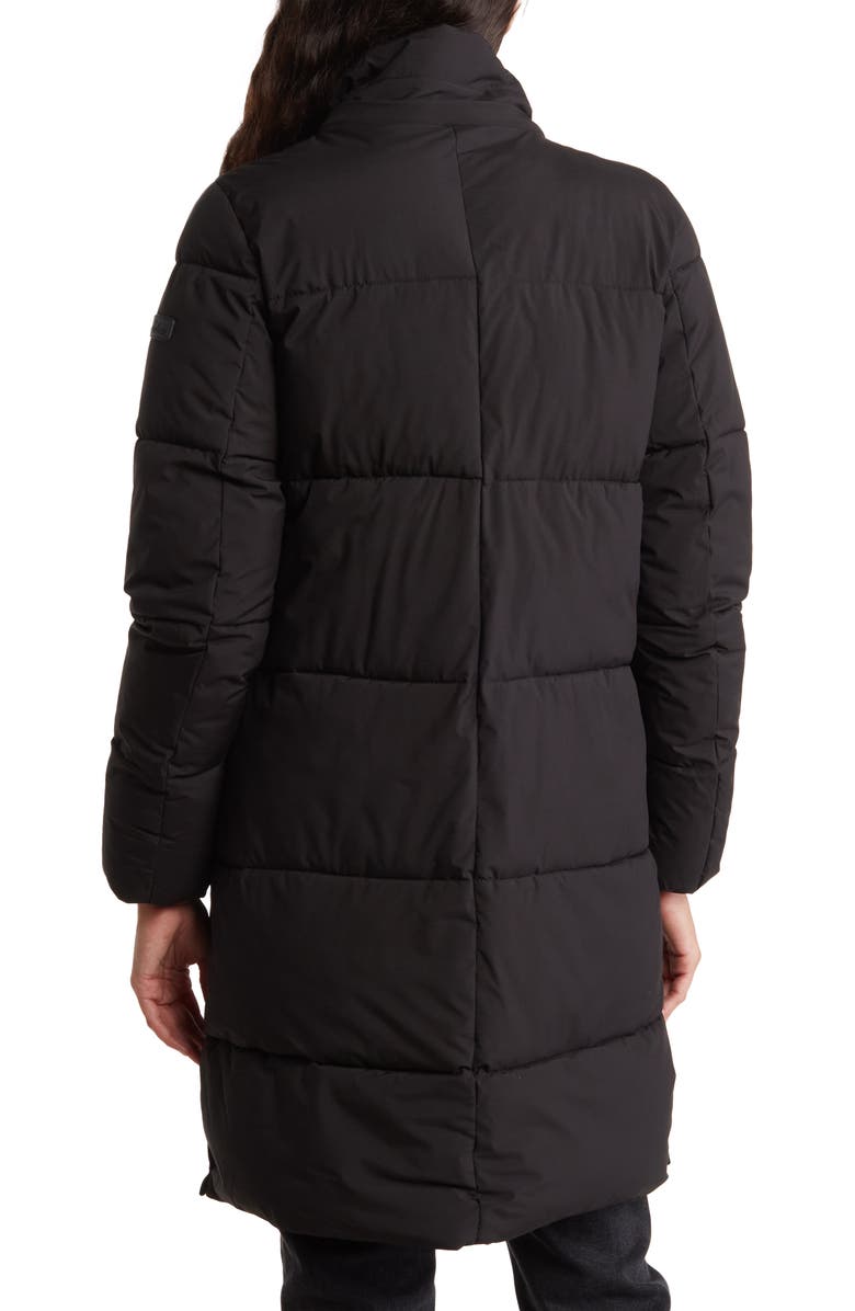 Sam Edelman Nylon Puffer Jacket with Faux Fur Trim, Alternate, color,