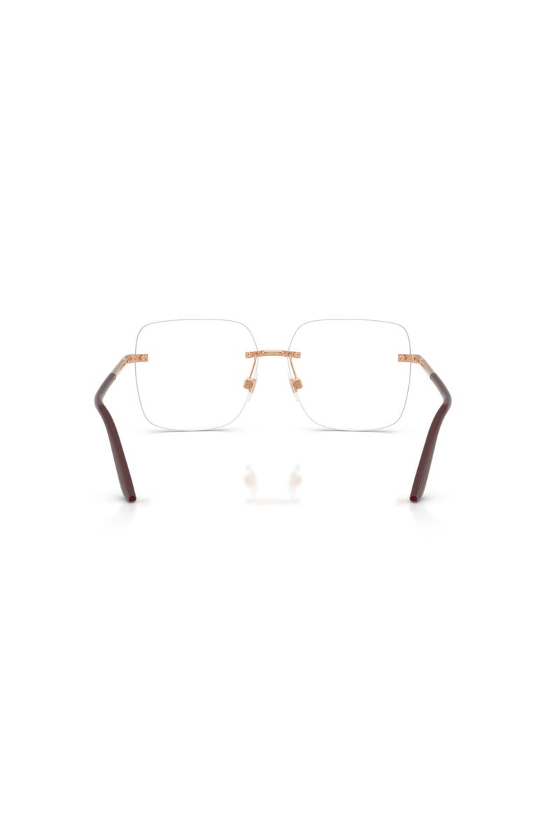 Dolce&Gabbana 57mm Square optical glasses, Alternate, color, Pink