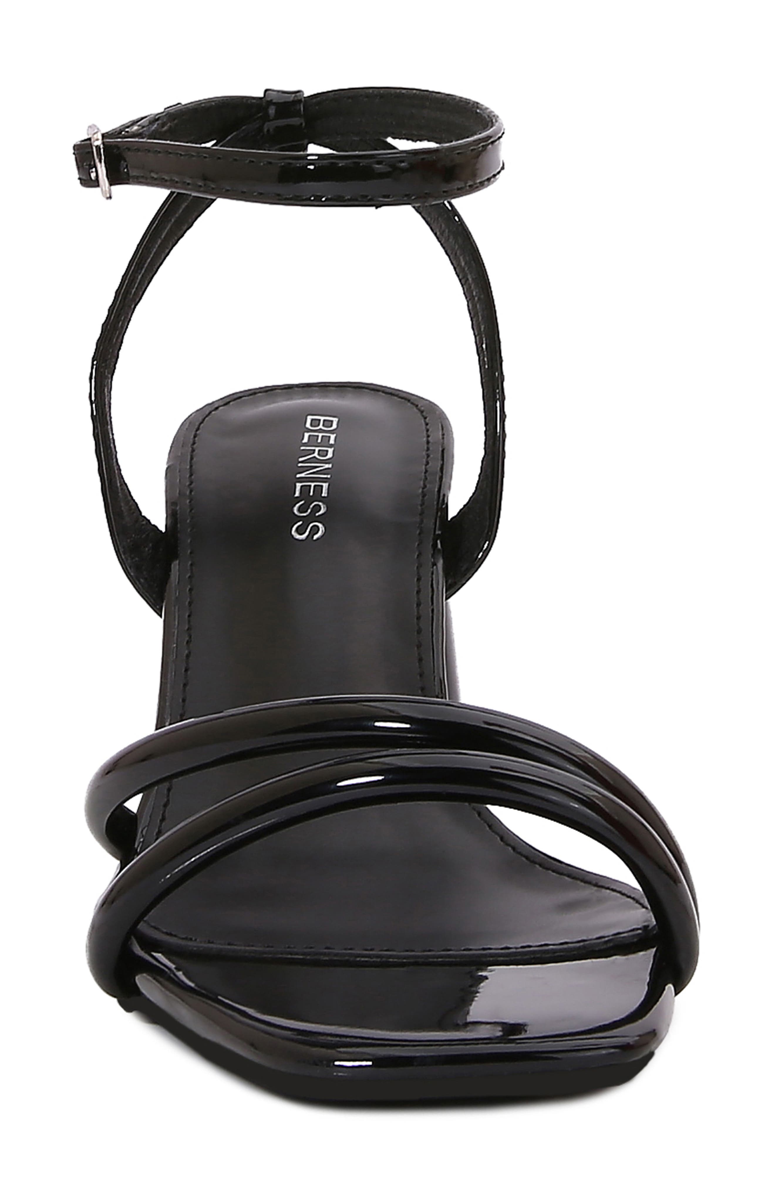 BERNESS Tubular Strap Sandal, Alternate, color, Black