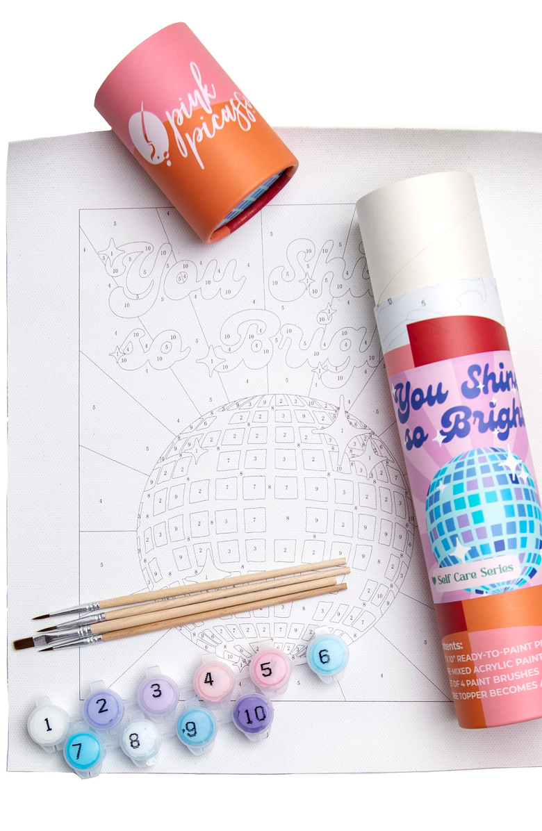 Pink Picasso Kits You Shine So Bright Paint by Numbers Kit, Alternate, color, Pink / Purple