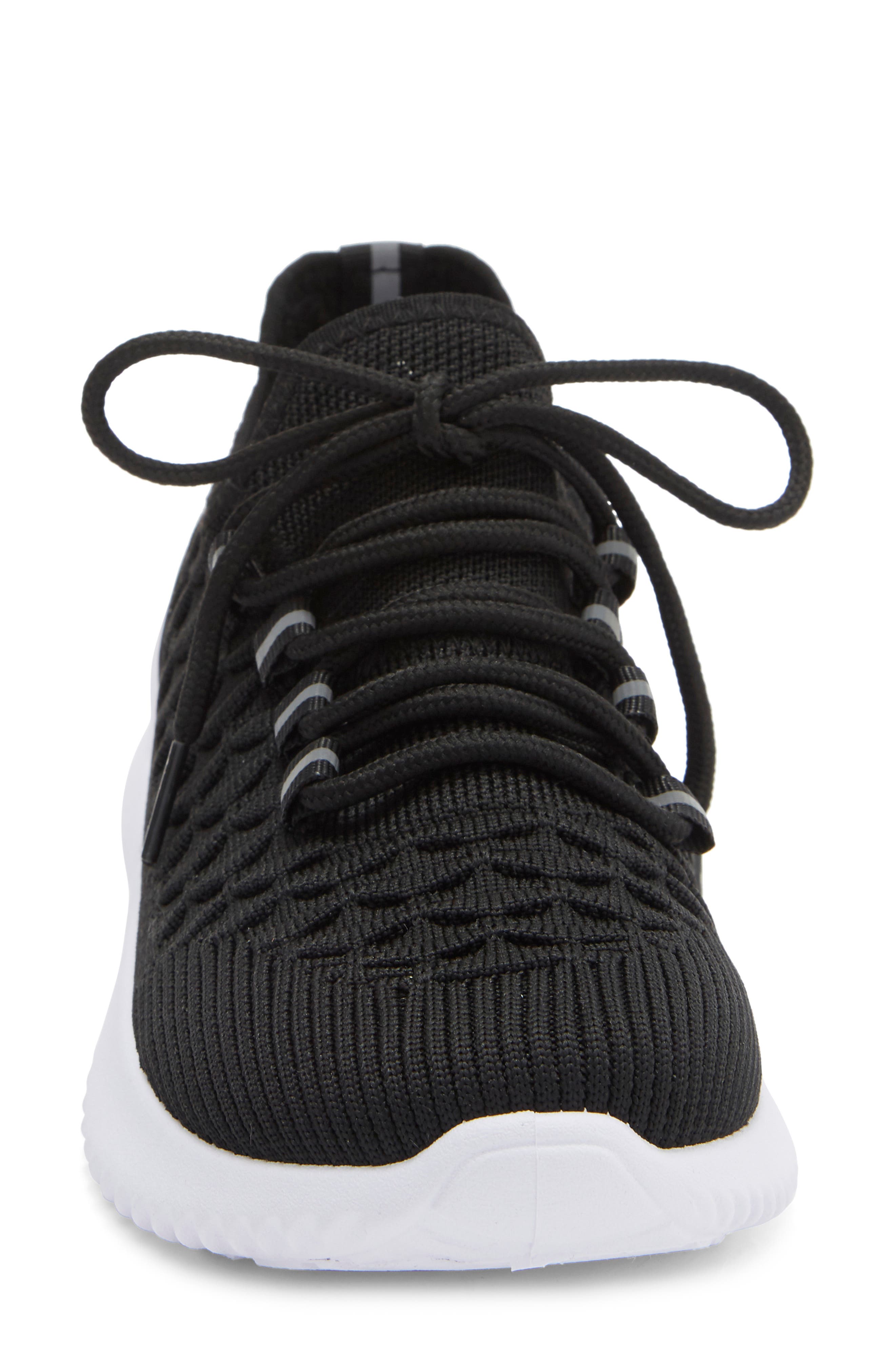Tahari Textured Knit Sneaker, Alternate, color, Black