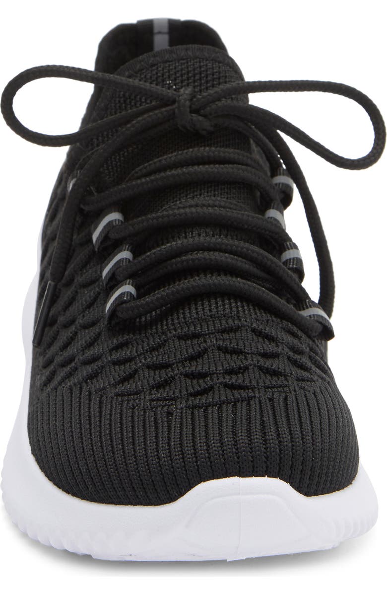 Tahari Textured Knit Sneaker, Alternate, color, Black
