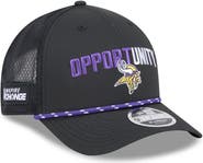 New Era Men's New Era Black Minnesota Vikings 2025 Inspire Change 9FORTY M-Crown Adjustable Hat