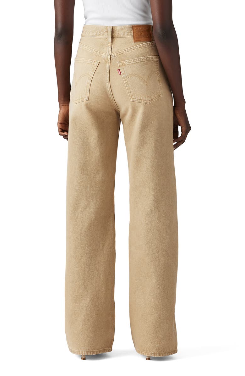 Levi's<sup>®</sup> Ribcage High Waist Wide Leg Jeans, Alternate, color, Scraped Travertine