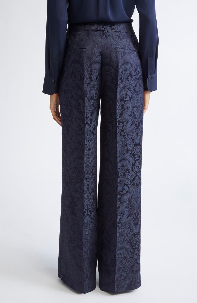 Etro Paisley Jacquard Trousers, Alternate, color, Blu Scurissimo 3