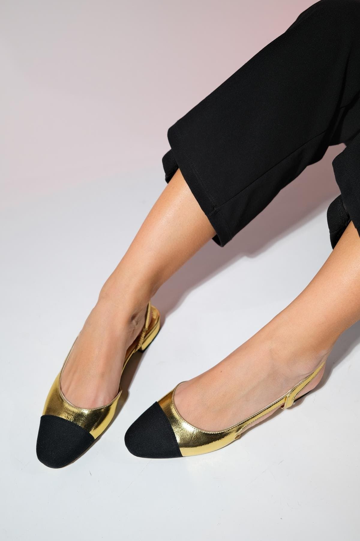 Lujo Ballet Flat, Alternate, color, Gold