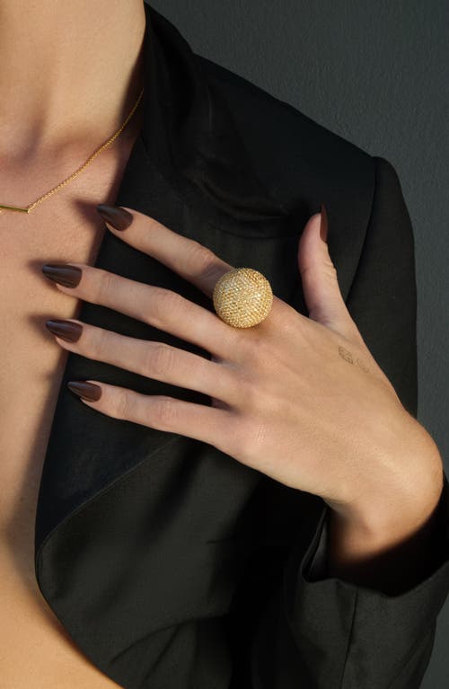 Kellery Nova Sphere Pave Ring In Gold