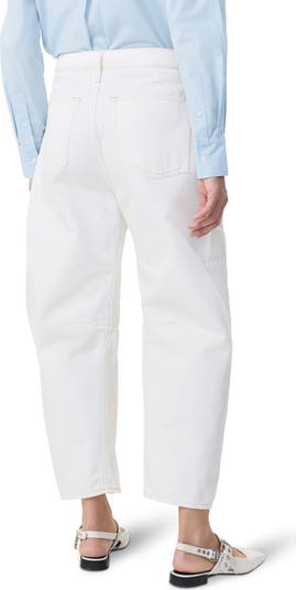 Charlie High Waist Barrel Leg Ankle Jeans