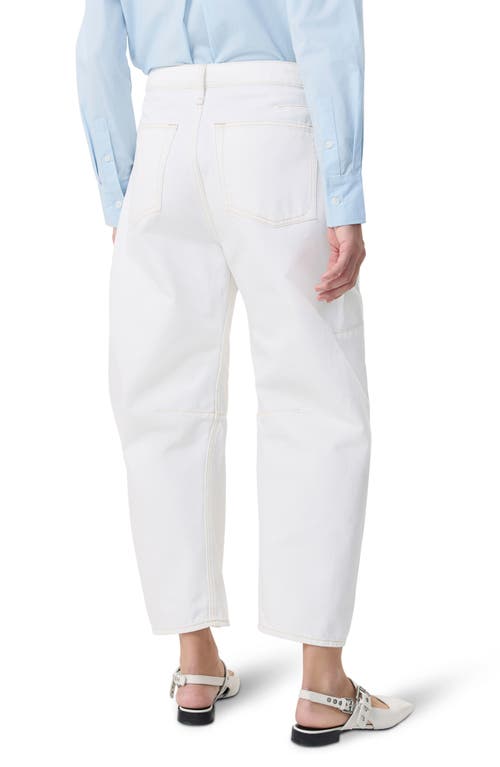 Rag & Bone Charlie High-rise Barrel Jeans In White