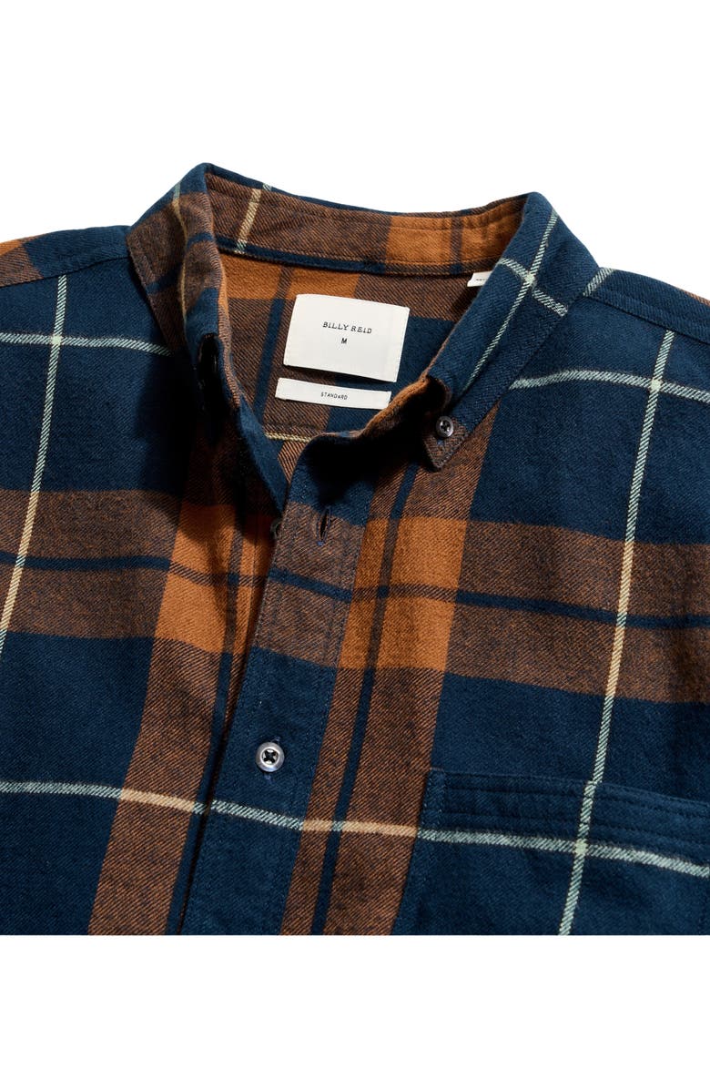 Billy Reid Bold Plaid Button-Down Shirt, Alternate, color, Carbon Blue Multi