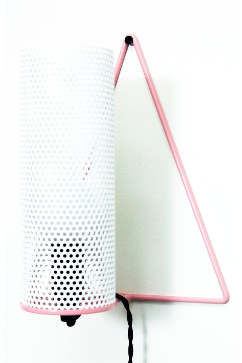 Triangle Light, Alternate, color, PINK W WHITE