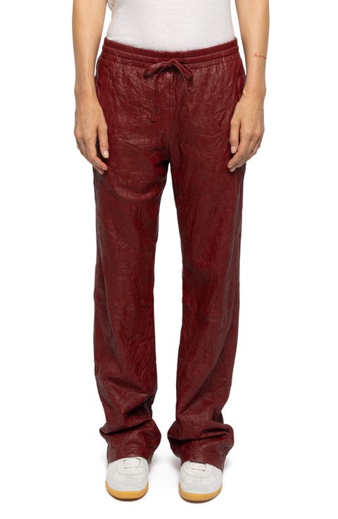 Pocha Crushed Leather Pants