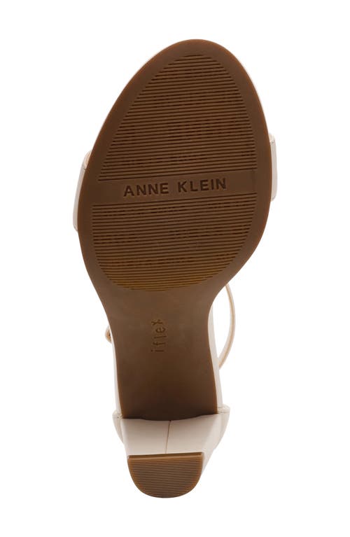 Anne Klein Kourtney Ankle Strap Sandal In Neutral