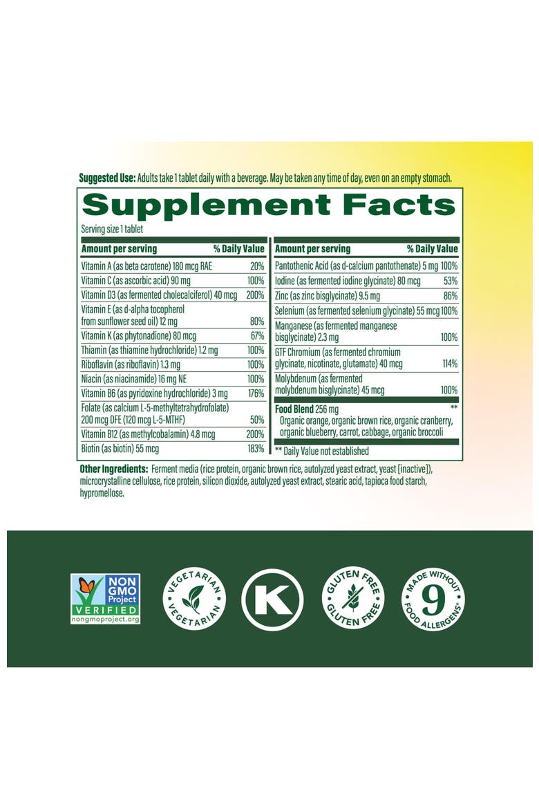 One Daily Multivitamin for Women 55+ with Methylated B12, Healthy Aging, Vegetarian, 120 Tablets, Alternate, color, None
