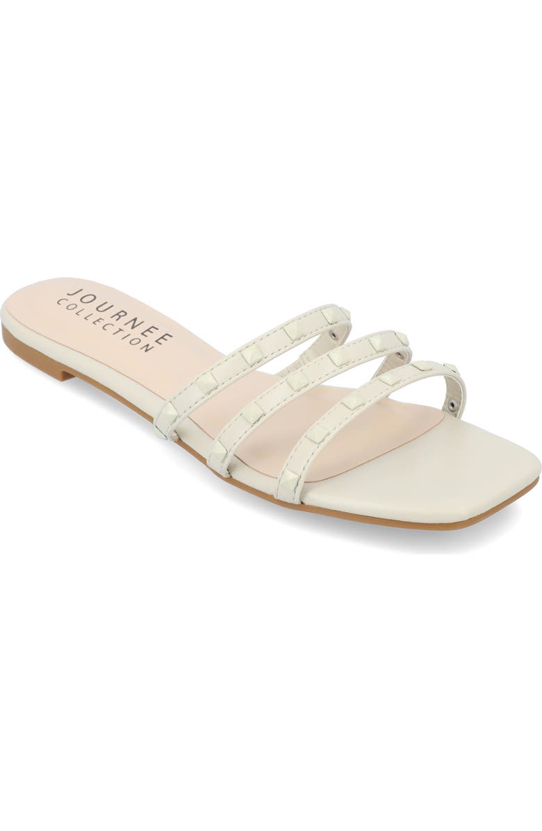 Journee Collection Camarie Sandal, Main, color, Beige