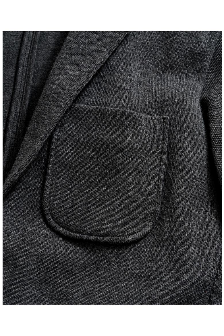 Heathered Knit Sport Coat, Alternate, color, CHARCOAL HEATHER