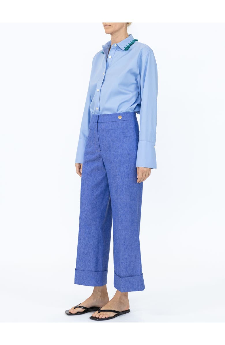 Callas Milano Brody Crop cuff pant, Alternate, color, Vintage Indigo