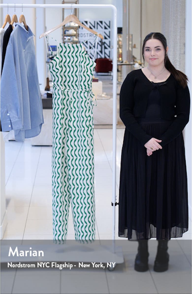 Cutout Back Belted Jumpsuit, sales video thumbnail