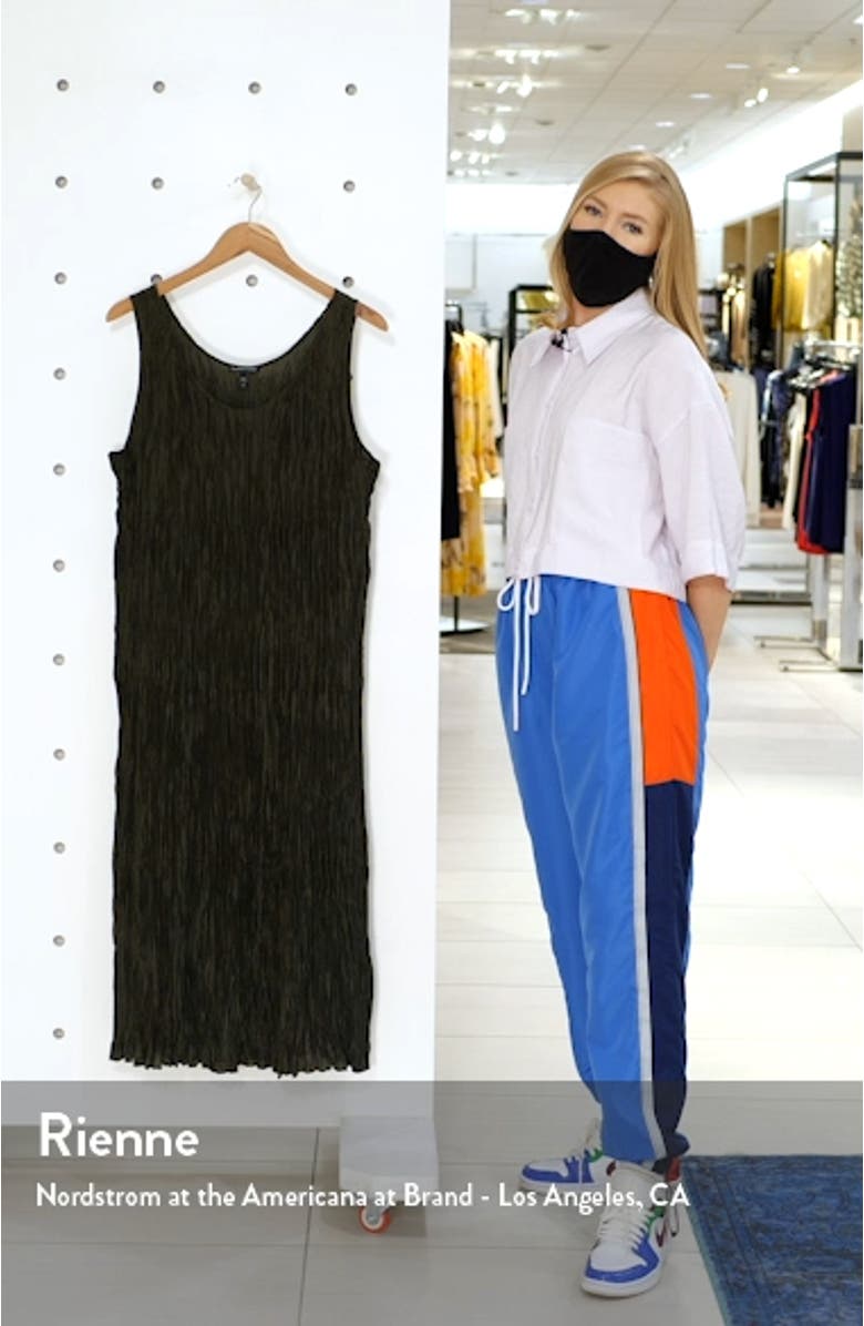 Crushed Silk Tiered Midi Dress, sales video thumbnail