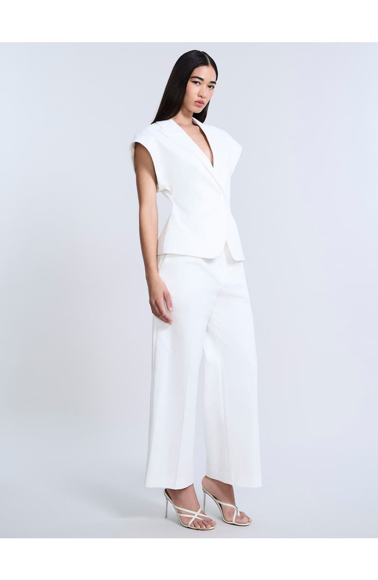 BCBGMAXAZRIA Twill Vest, Alternate, color, Chalk