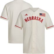 adidas Men's adidas  Cream Nebraska Huskers Replica Baseball Jersey