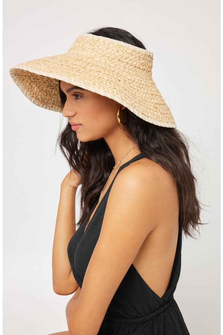 Del Mar Packable Straw Visor, Alternate, color, NAT