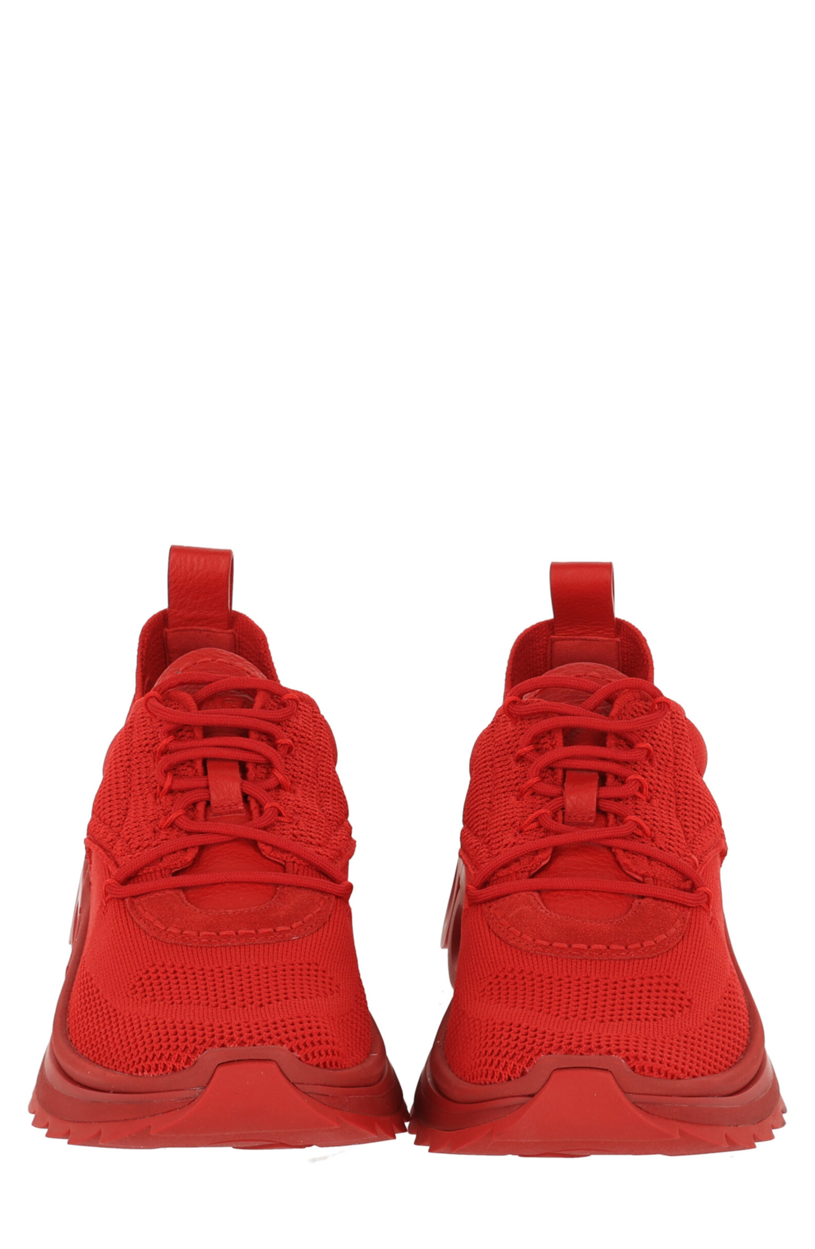 FERRAGAMO Nima Knit Sneaker, Alternate, color, Red