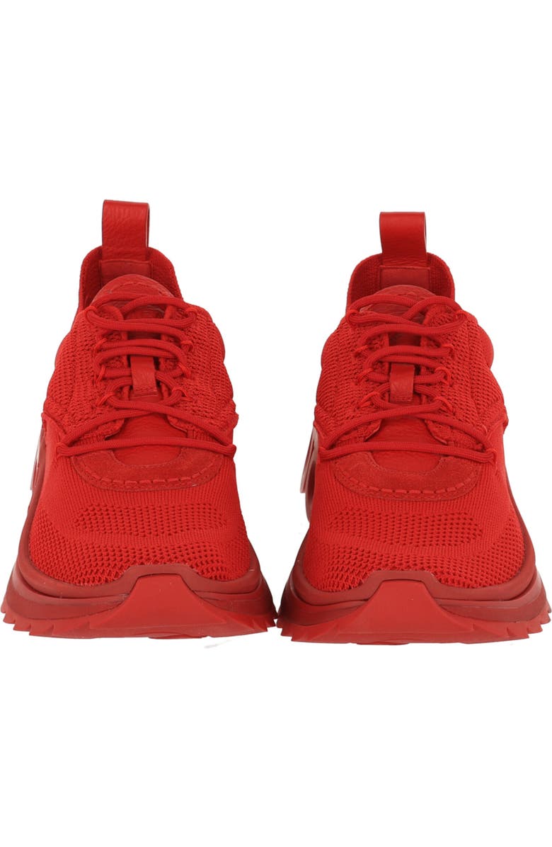 FERRAGAMO Nima Knit Sneaker, Alternate, color, Red