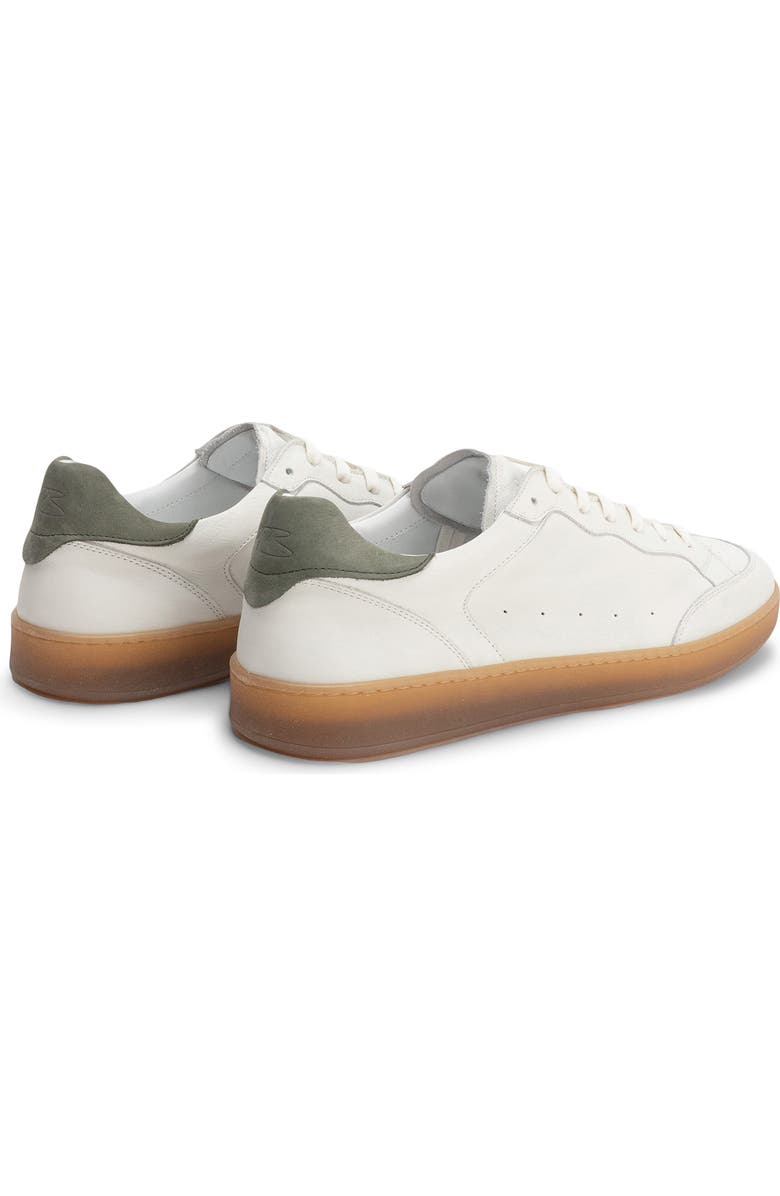 Robert Barakett Rodney Court Leather Sneaker, Alternate, color, White
