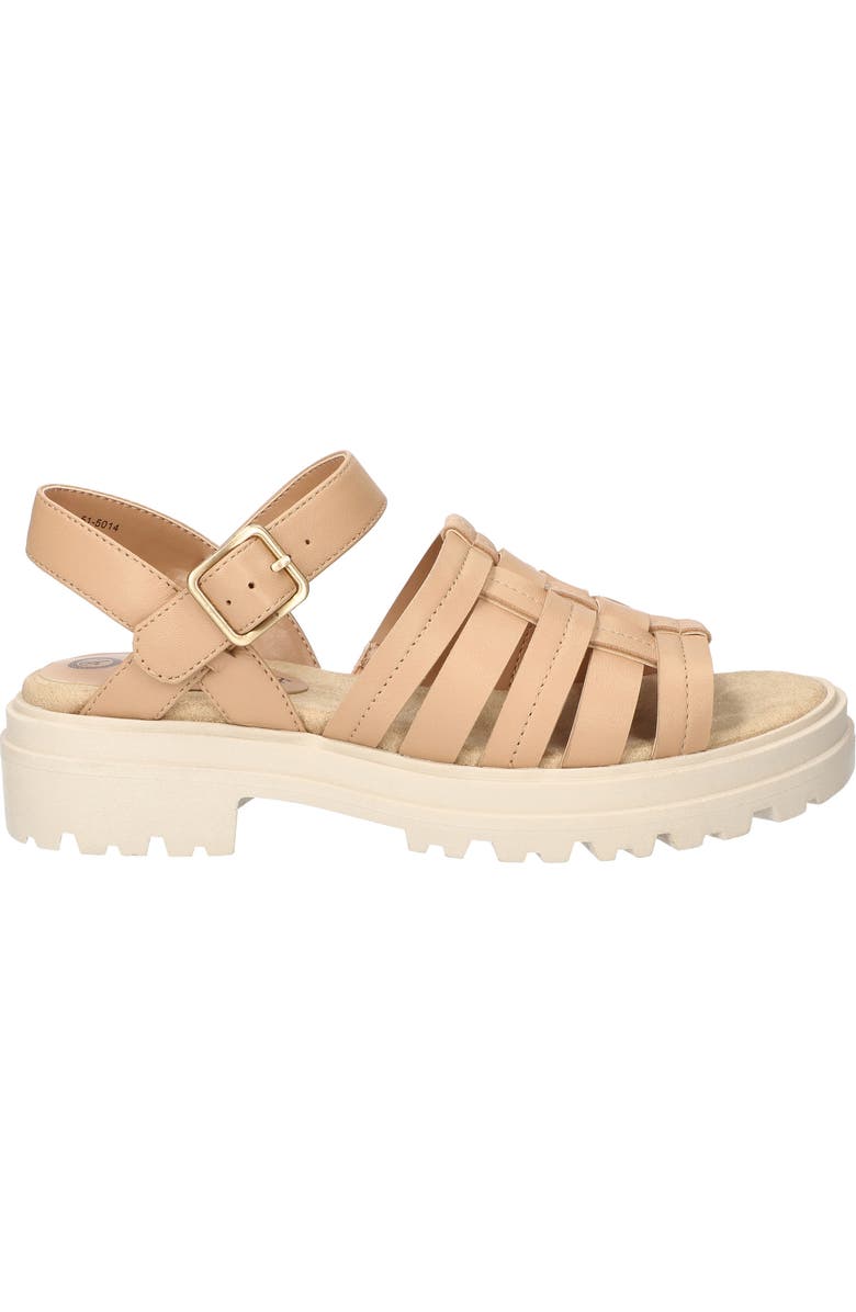 Bella Vita Loni Lug Sole Fisherman Sandal, Alternate, color, Natural Leather