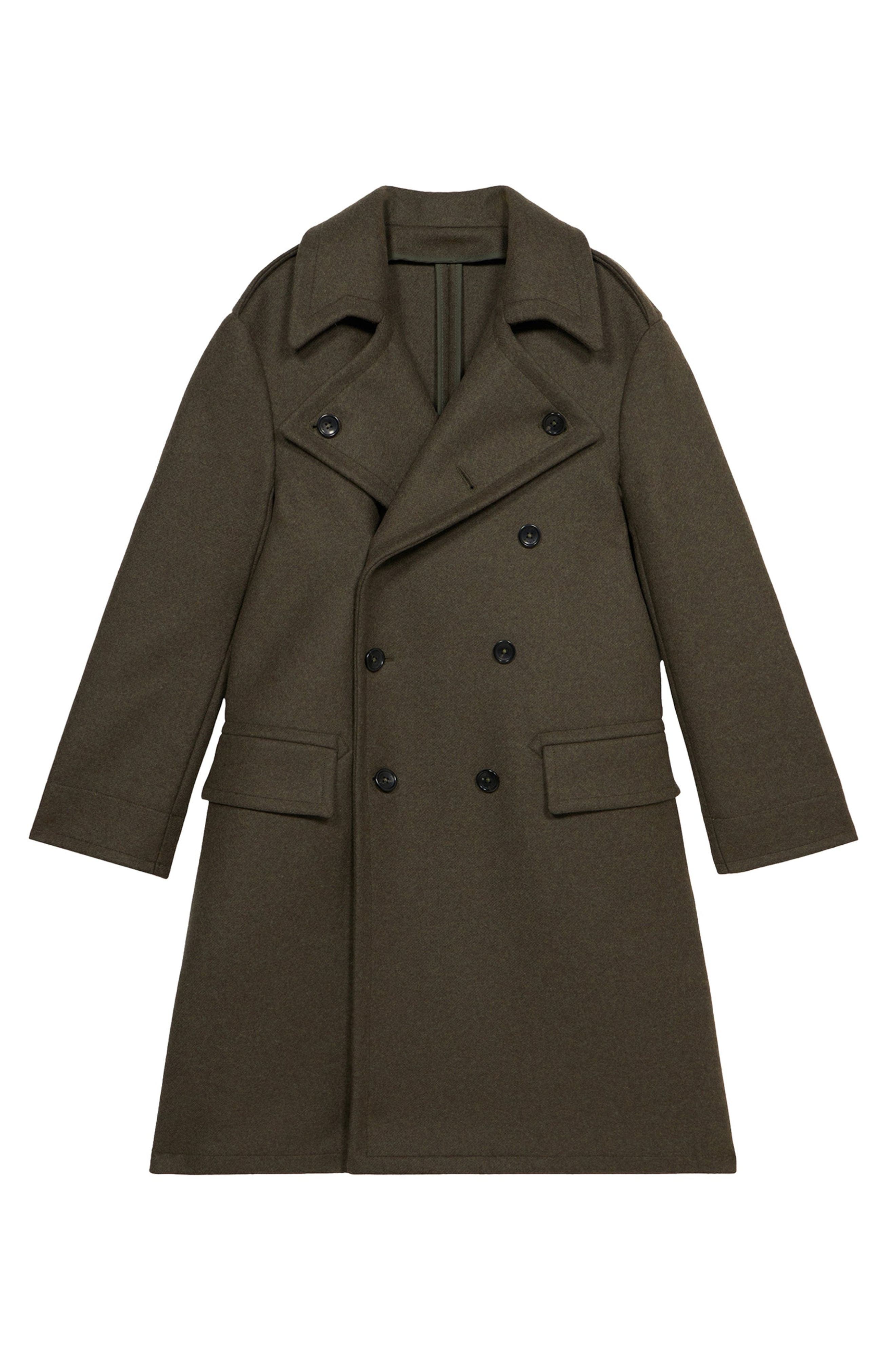 Winston Double-Breasted Wool Coat