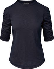 Veronica Beard Waldorf Puff Sleeve Top