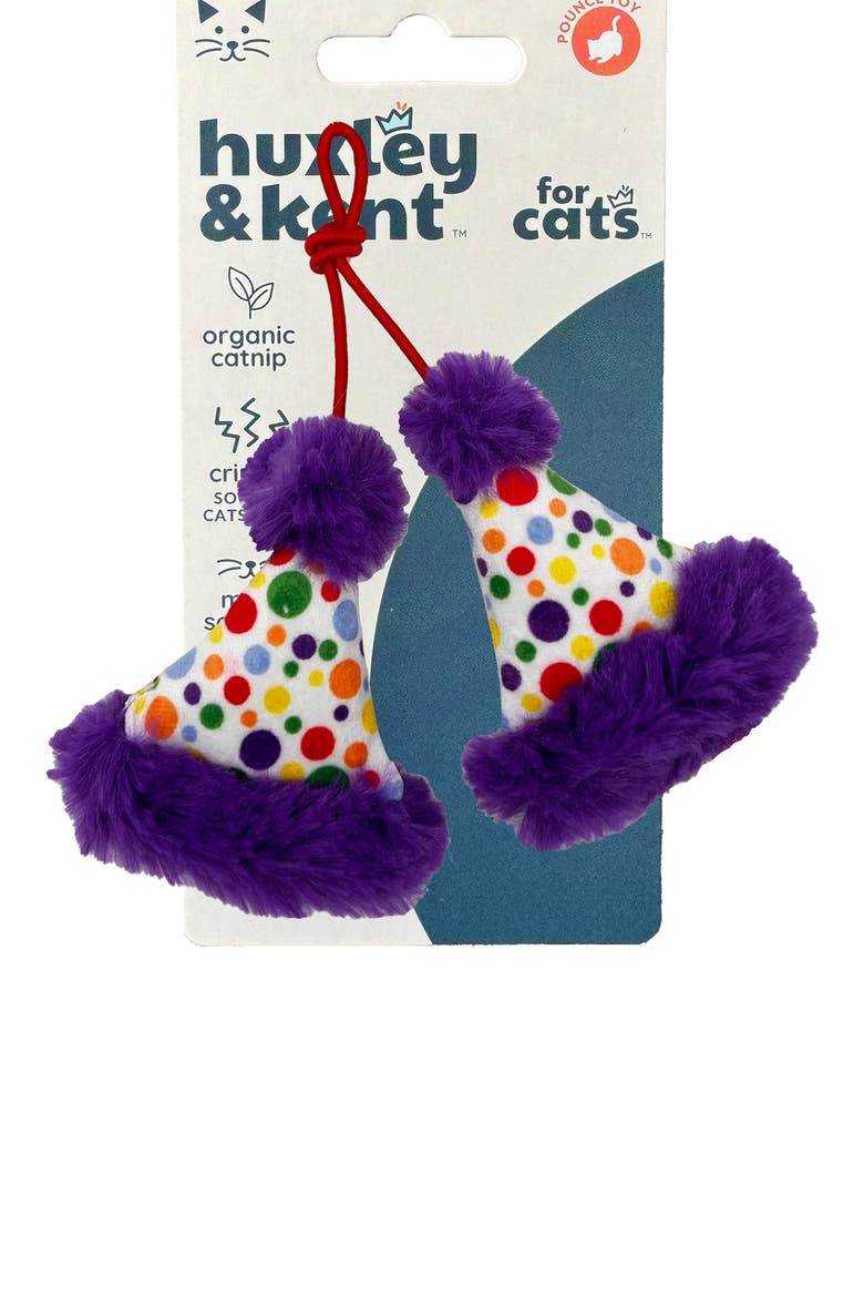 2-Pack Cat Party Hat Toys, Main, color, PURPLE