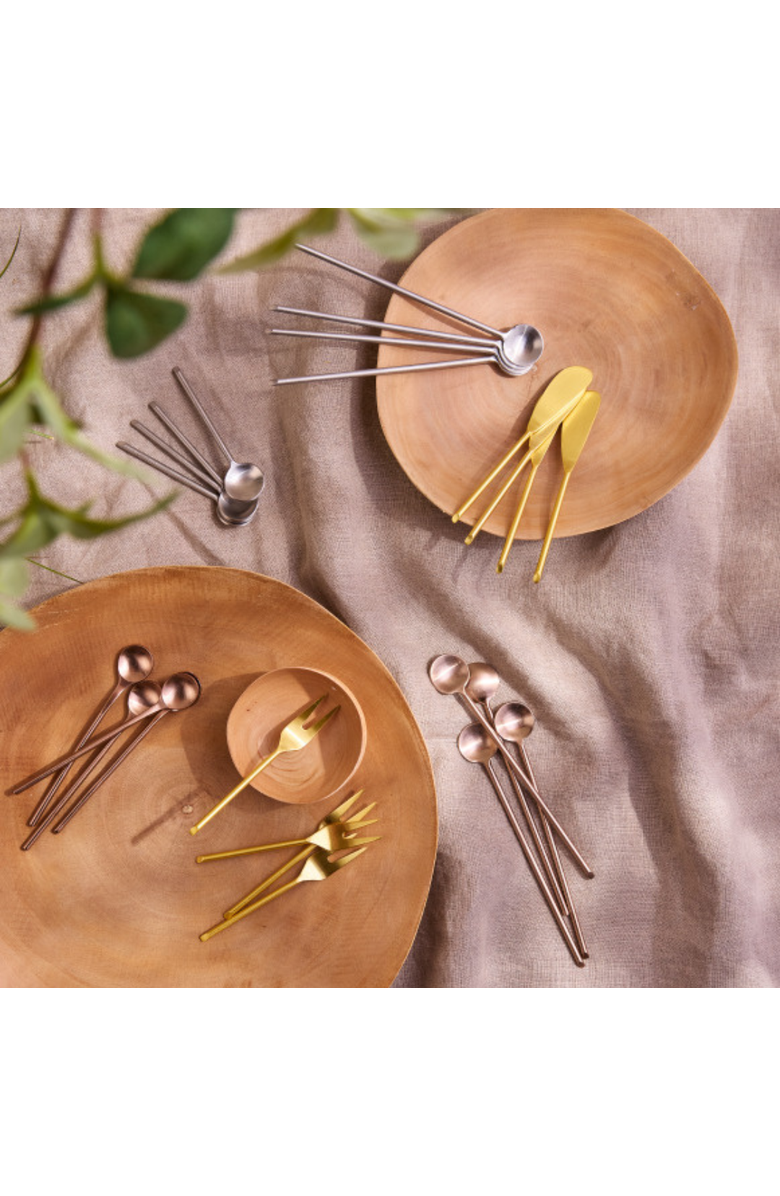 Be Home Thin Spoons - Set of 4, Alternate, color, Metallic Silver