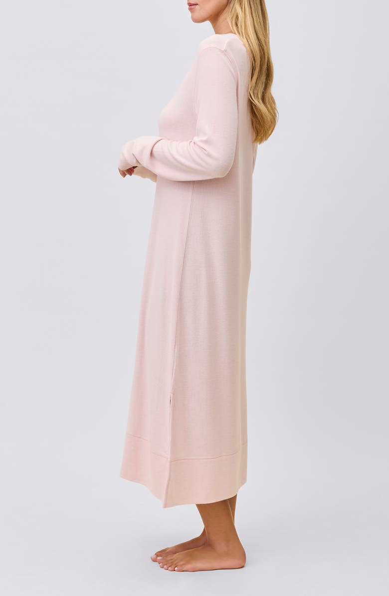 Papinelle Feather Soft Long Sleeve Nightgown, Alternate, color, Papinelle Pink