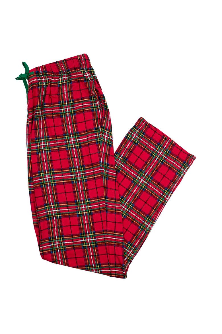 Softsnooze Unisex Holiday Adult Pajama Pants, Main, color, Red Nicholas Plaid